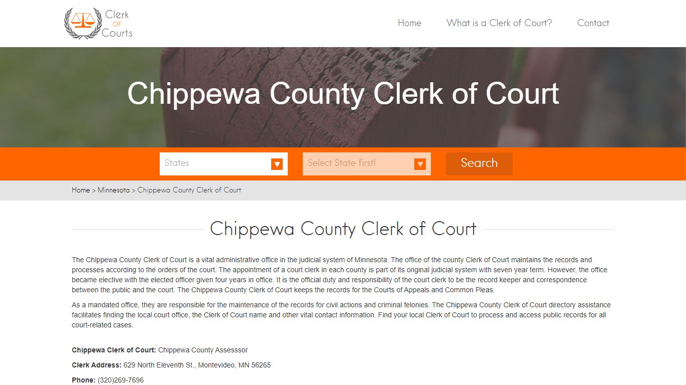 Chippewa County Clerk of Court