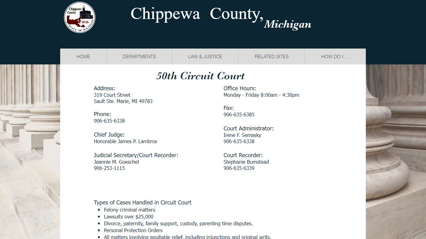 50TH CIRCUIT COURT | mysite